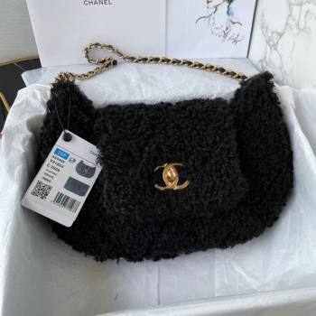 Chanel Wool Hobo Bag AS4468 Black 2023 (YEZI-23111602)