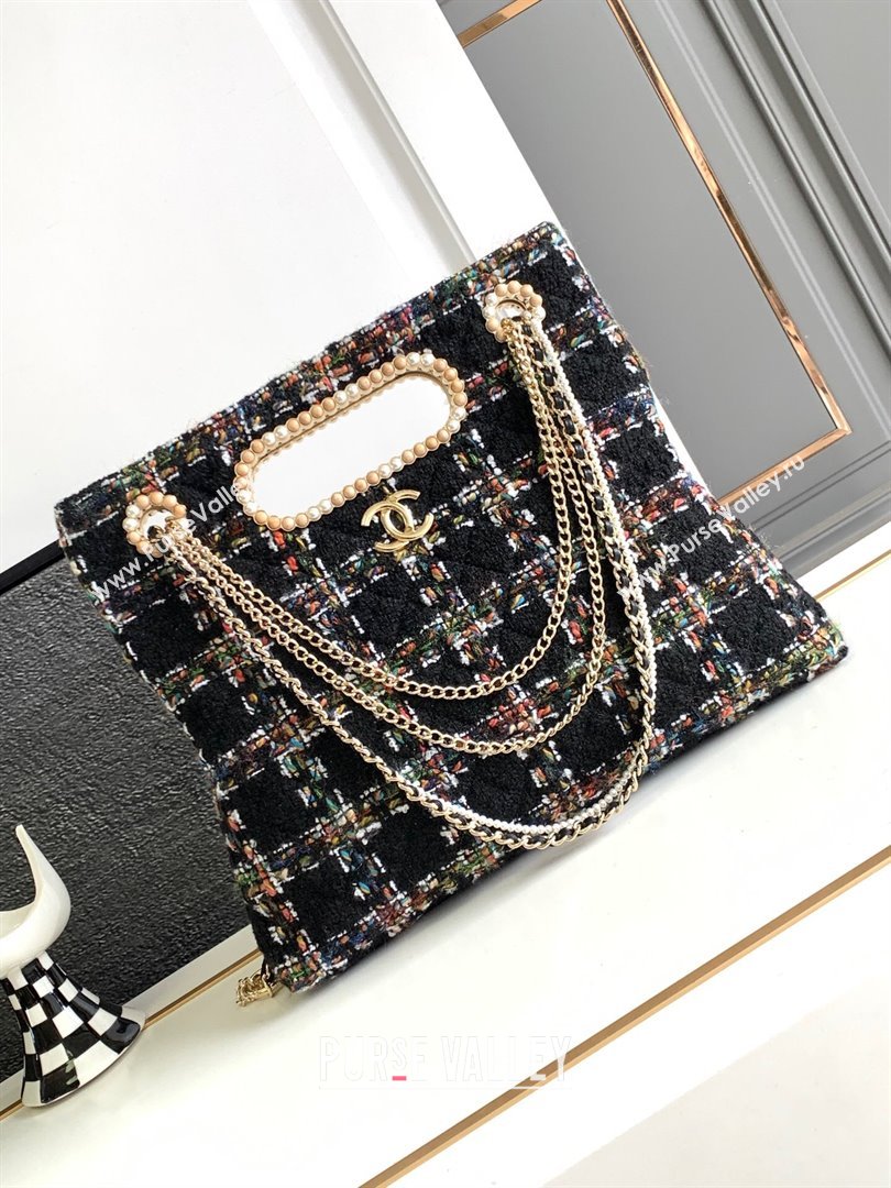 Chanel Tweed Westminsten 31 Bag Black 2023 (YEZI-23111621)