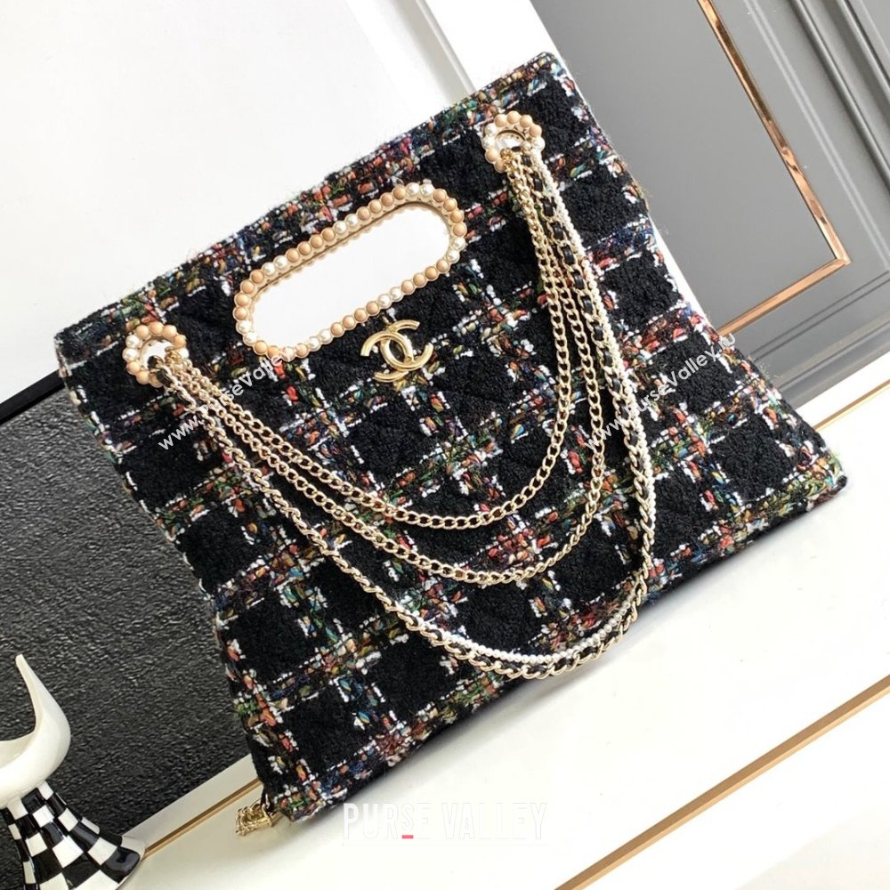 Chanel Tweed Westminsten 31 Bag Black 2023 (YEZI-23111621)