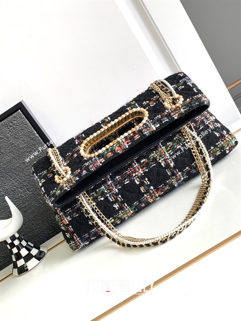 Chanel Tweed Westminsten 31 Bag Black 2023 (YEZI-23111621)