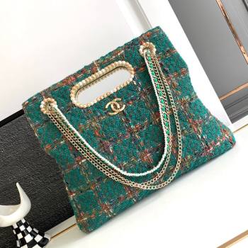 Chanel Tweed Westminsten 31 Bag Green 2023 (YEZI-23111620)