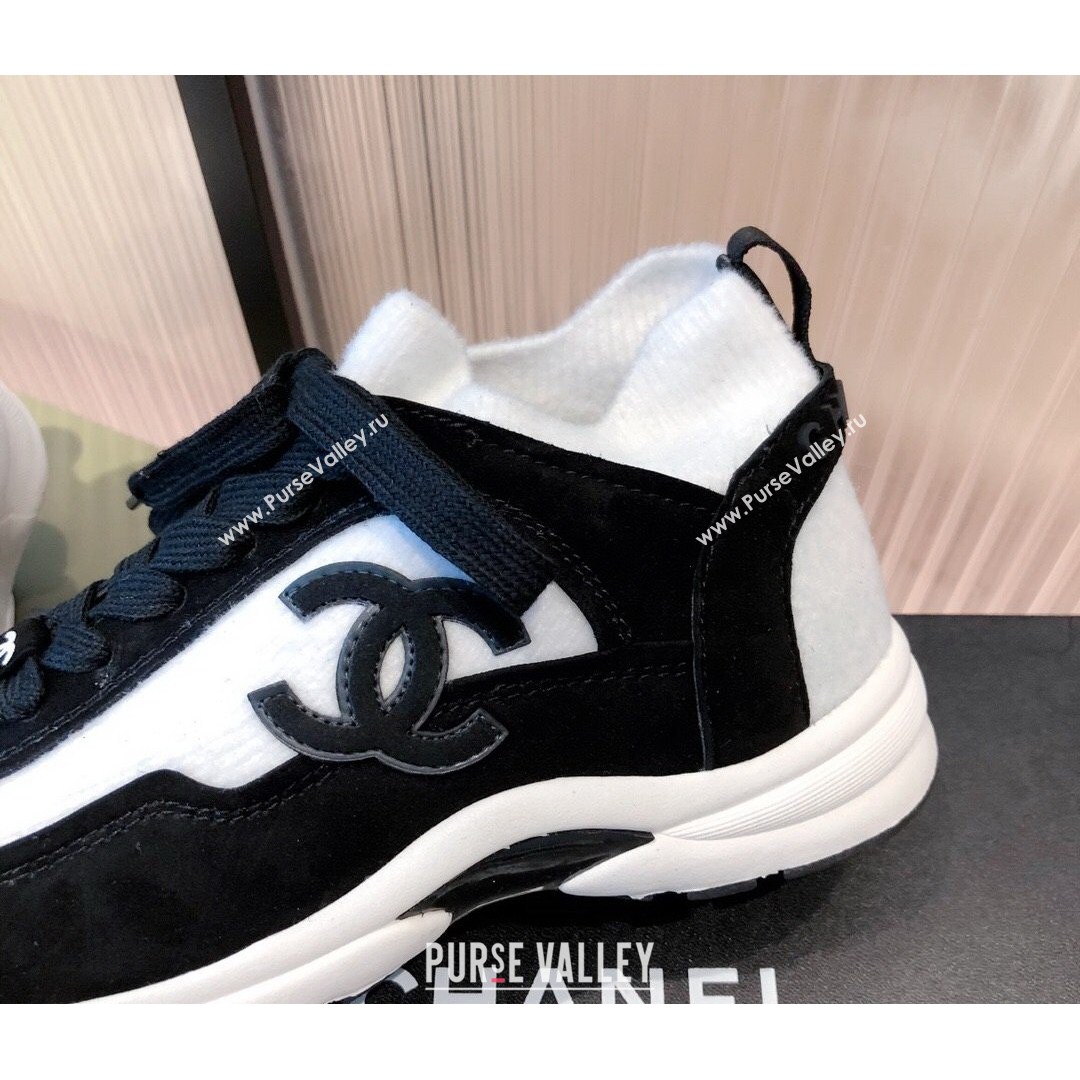 Chanel Fabric & Suede Sneakers G38033 White 2021 (KL-21081625)