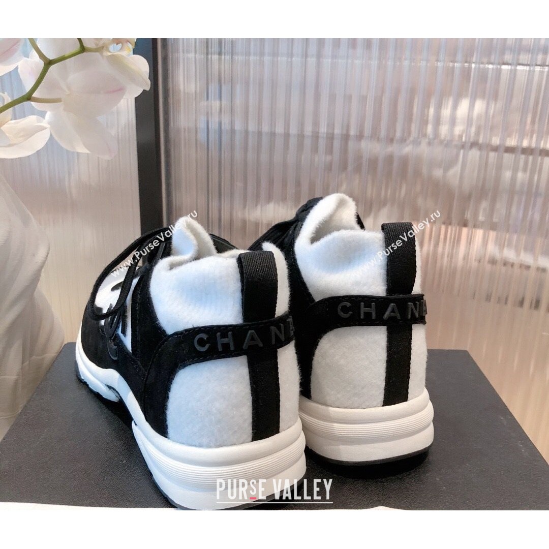 Chanel Fabric & Suede Sneakers G38033 White 2021 (KL-21081625)