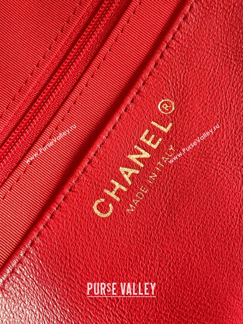 Chanel Tweed Westminsten 31 Bag Red 2023 (YEZI-23111623)