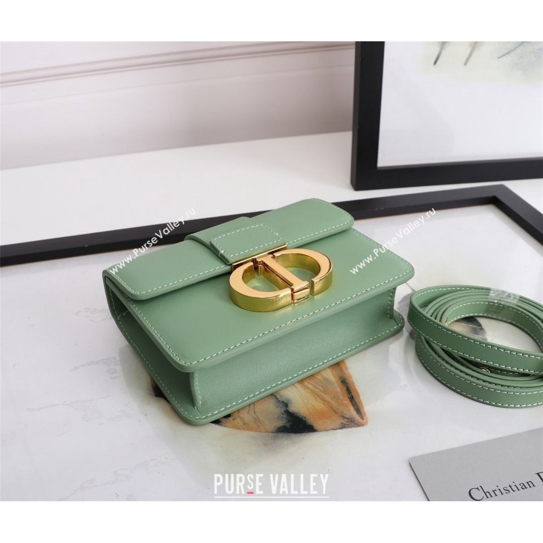 Dior Micro 30 Montaigne Bag in Box Calfskin Green 2021 S9030 (XXG-21090841)