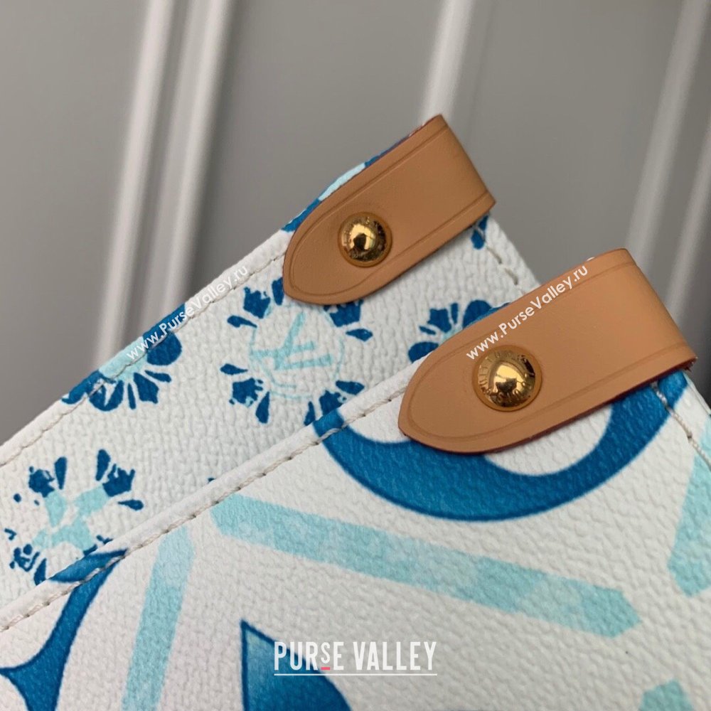 Louis Vuitton OnTheGo MM in Monogram Tiles Canvas M11262 Blue 2024 (K-24061201)