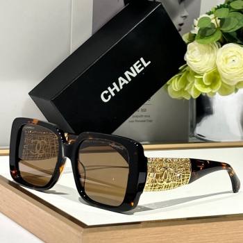 Chanel Sunglasses with Gold-Tone Mesh CH5532 Brown 2024 (A-241025066)