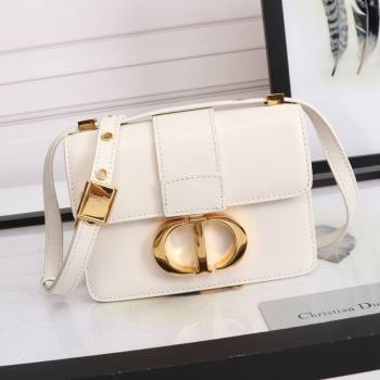 Dior Micro 30 Montaigne Bag in Box Calfskin White 2021 S9030 (XXG-21090842)