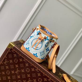 Louis Vuitton Nano Noe in Monogram Canvas M83620 Lagoon Blue 2024 (K-24061202)