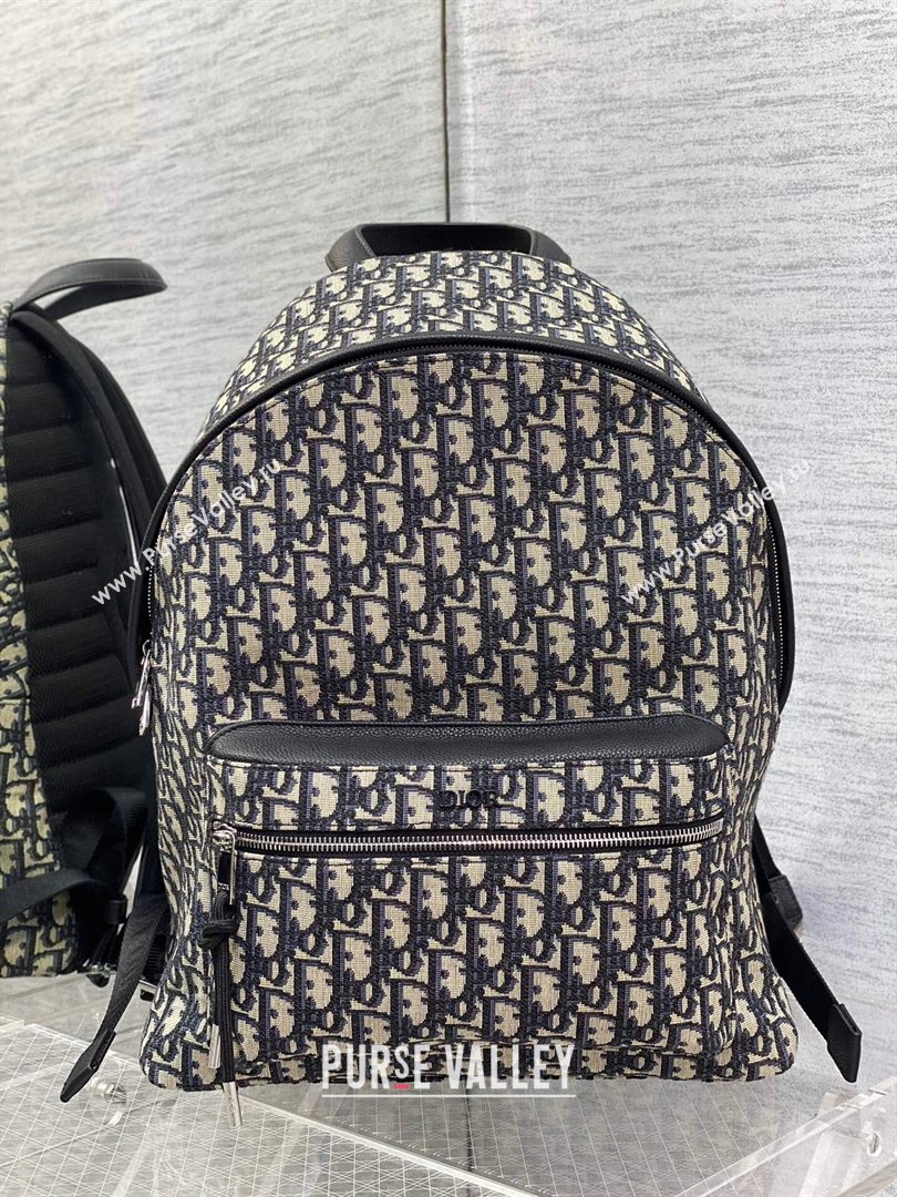 Dior Rider Backpack in Beige and Black Dior Oblique Jacquard 2024 (XXG-24110803)