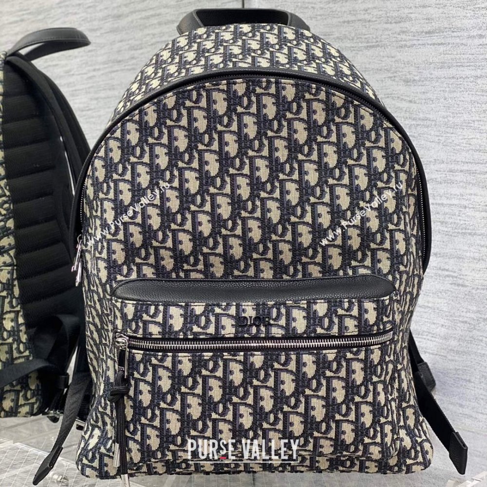 Dior Rider Backpack in Beige and Black Dior Oblique Jacquard 2024 (XXG-24110803)