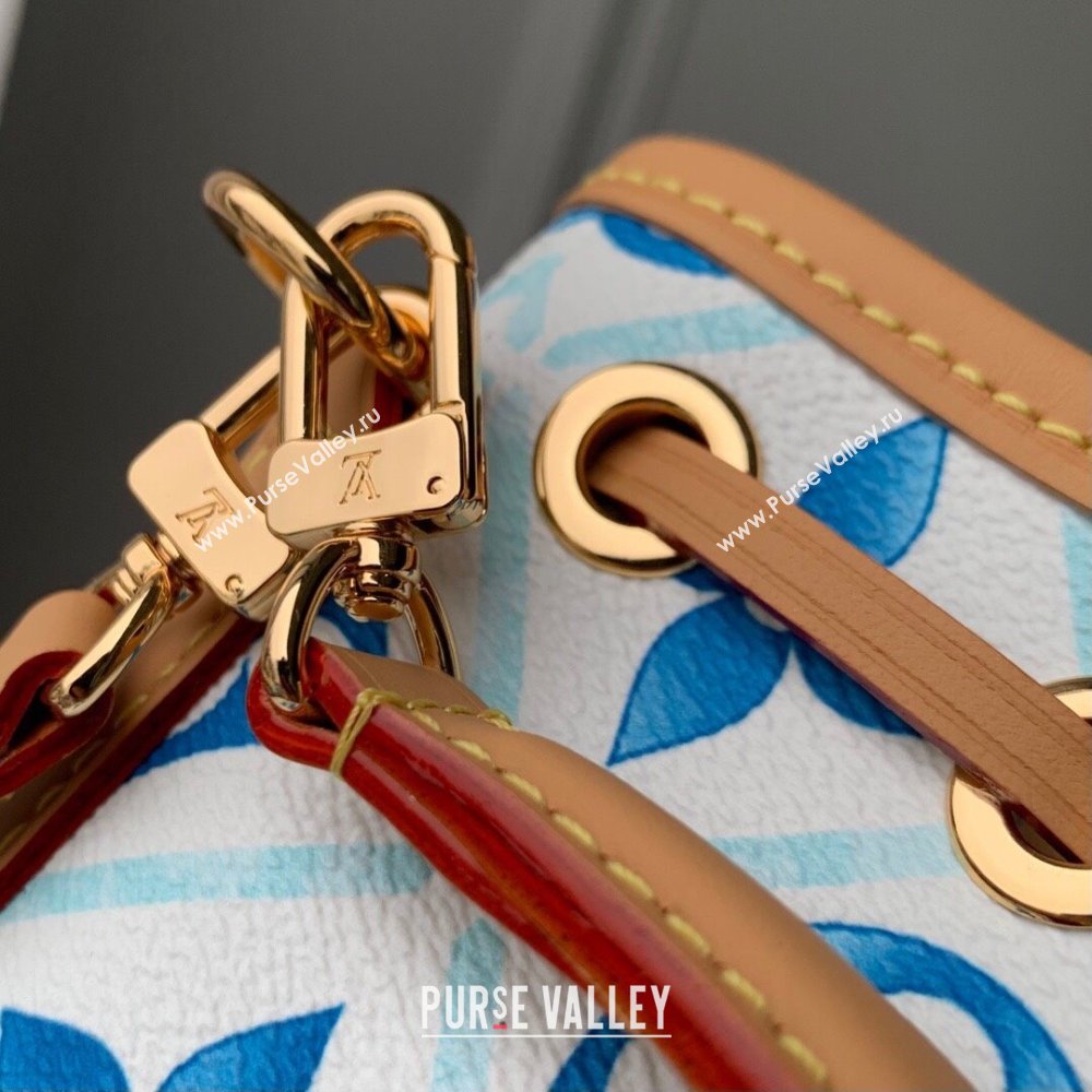 Louis Vuitton Nano Noe in Monogram Canvas M83620 Lagoon Blue 2024 (K-24061202)