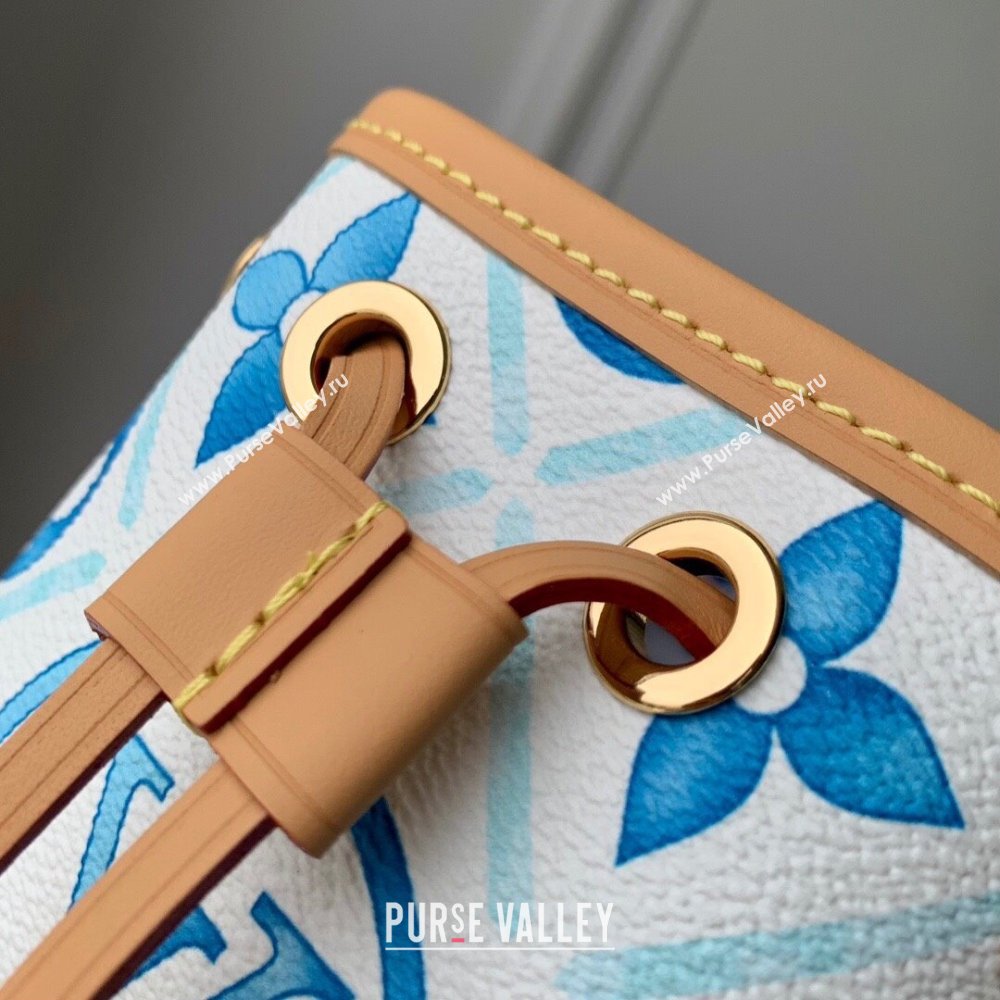 Louis Vuitton Nano Noe in Monogram Canvas M83620 Lagoon Blue 2024 (K-24061202)