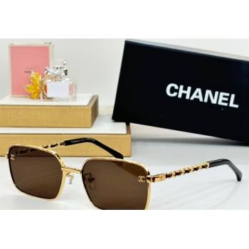 Chanel Sunglasses with Chain CH4282 Brown 2024 (A-241025070)