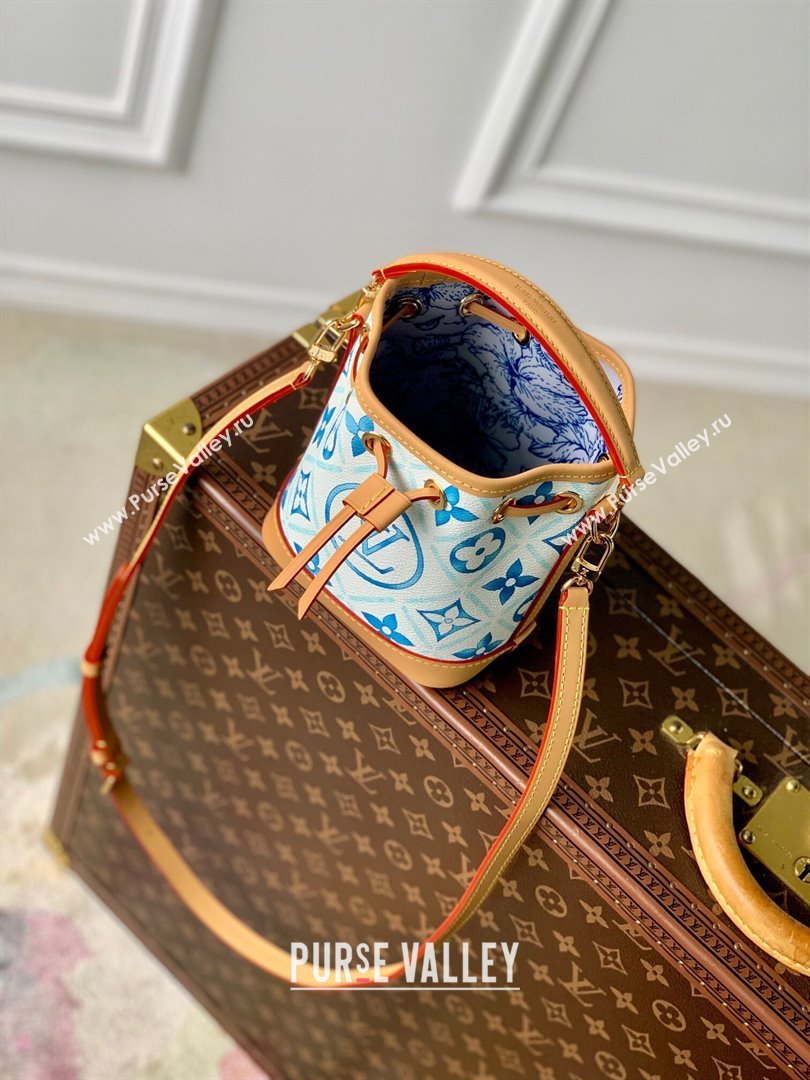 Louis Vuitton Nano Noe in Monogram Canvas M83620 Lagoon Blue 2024 (K-24061202)