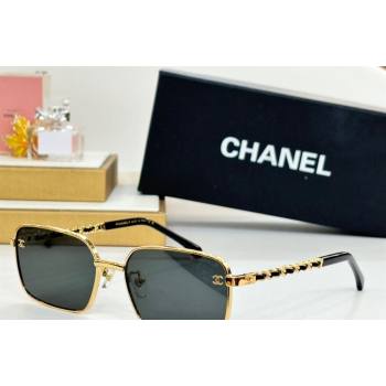 Chanel Sunglasses with Chain CH4282 Grey/Gold 2024 (A-241025073)