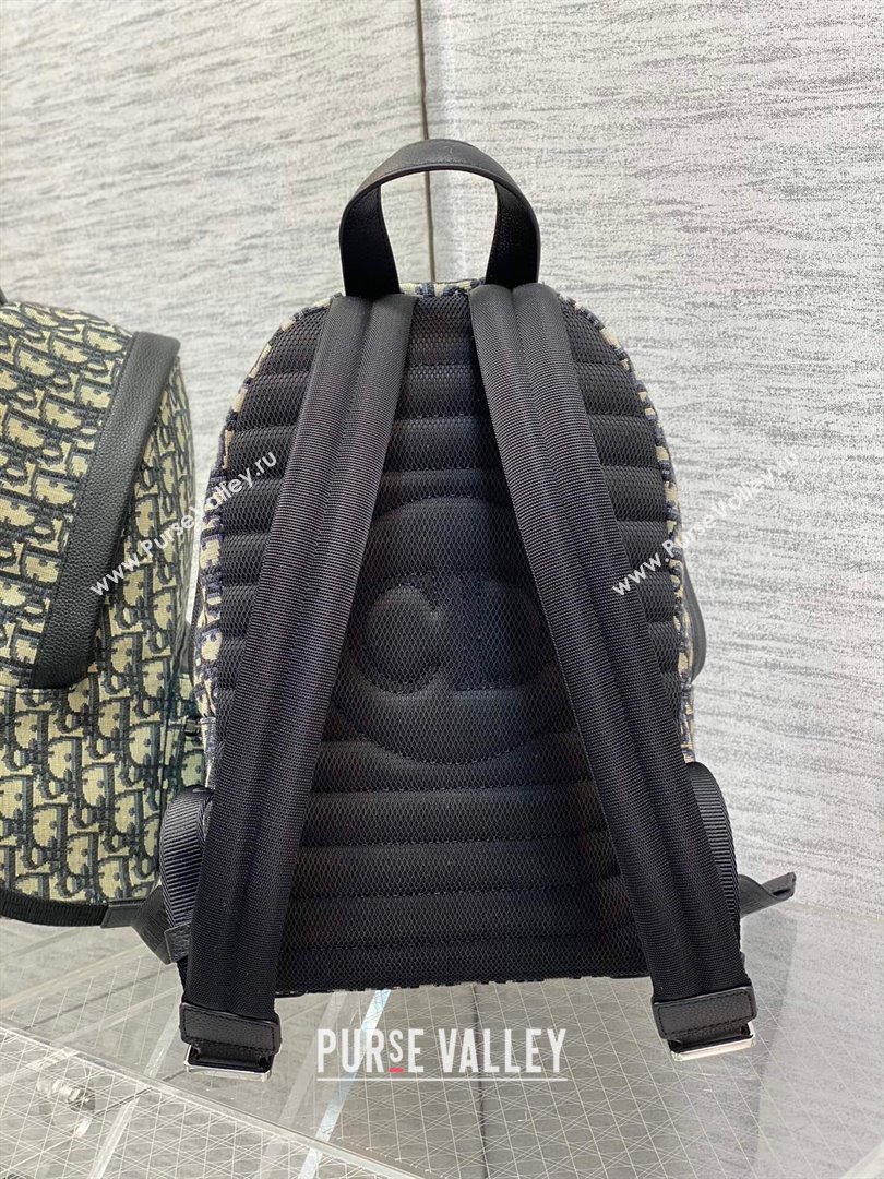 Dior Small Rider Backpack in Beige and Black Dior Oblique Jacquard 2024 (XXG-24110804)