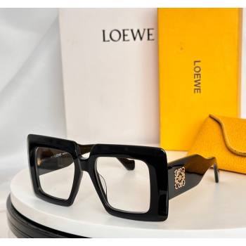 Loewe Sqaure Sunglasses with Stripes LW40090 Black/Clear 2024 (A-241025079)