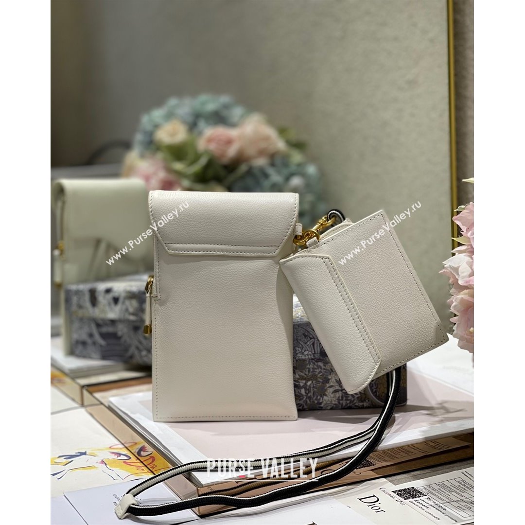 Dior Saddle Multifunctional Pouch White 2021 (BINF-21090835)