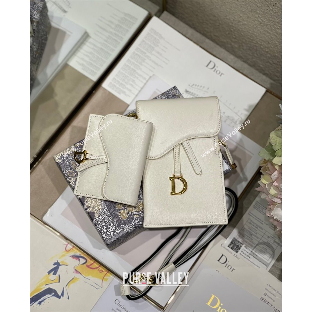 Dior Saddle Multifunctional Pouch White 2021 (BINF-21090835)