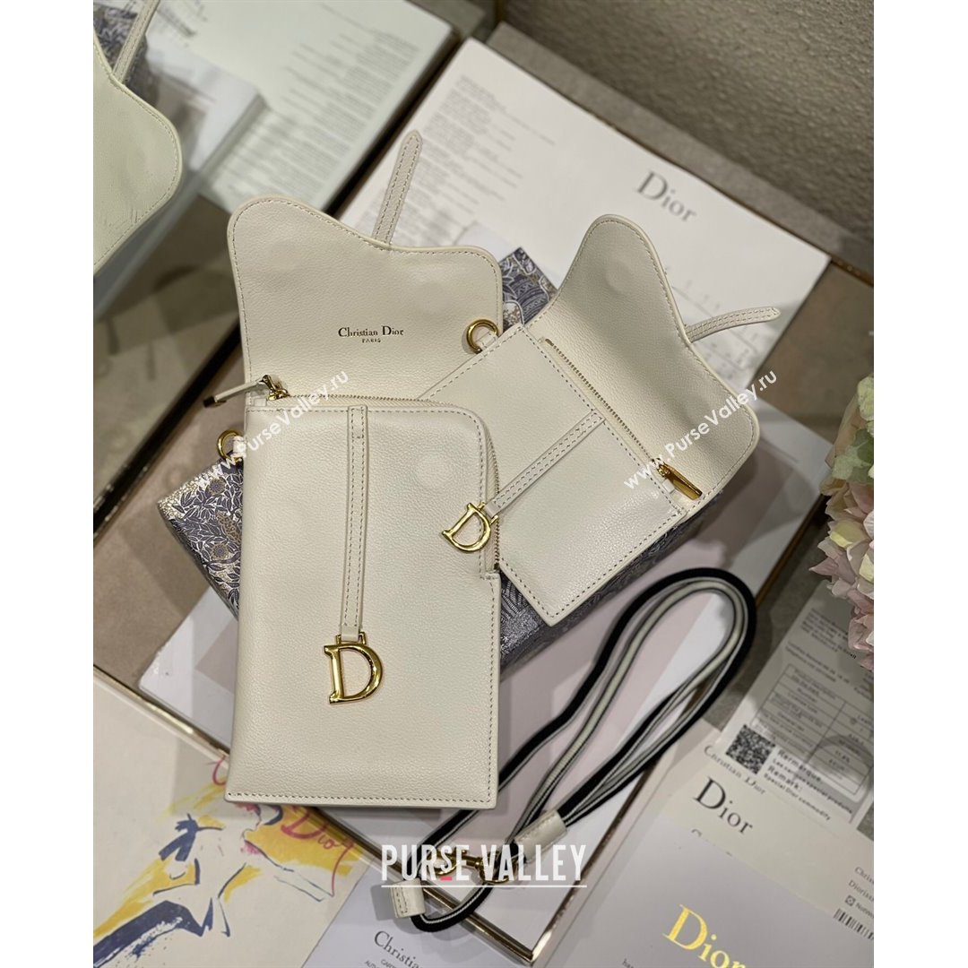 Dior Saddle Multifunctional Pouch White 2021 (BINF-21090835)