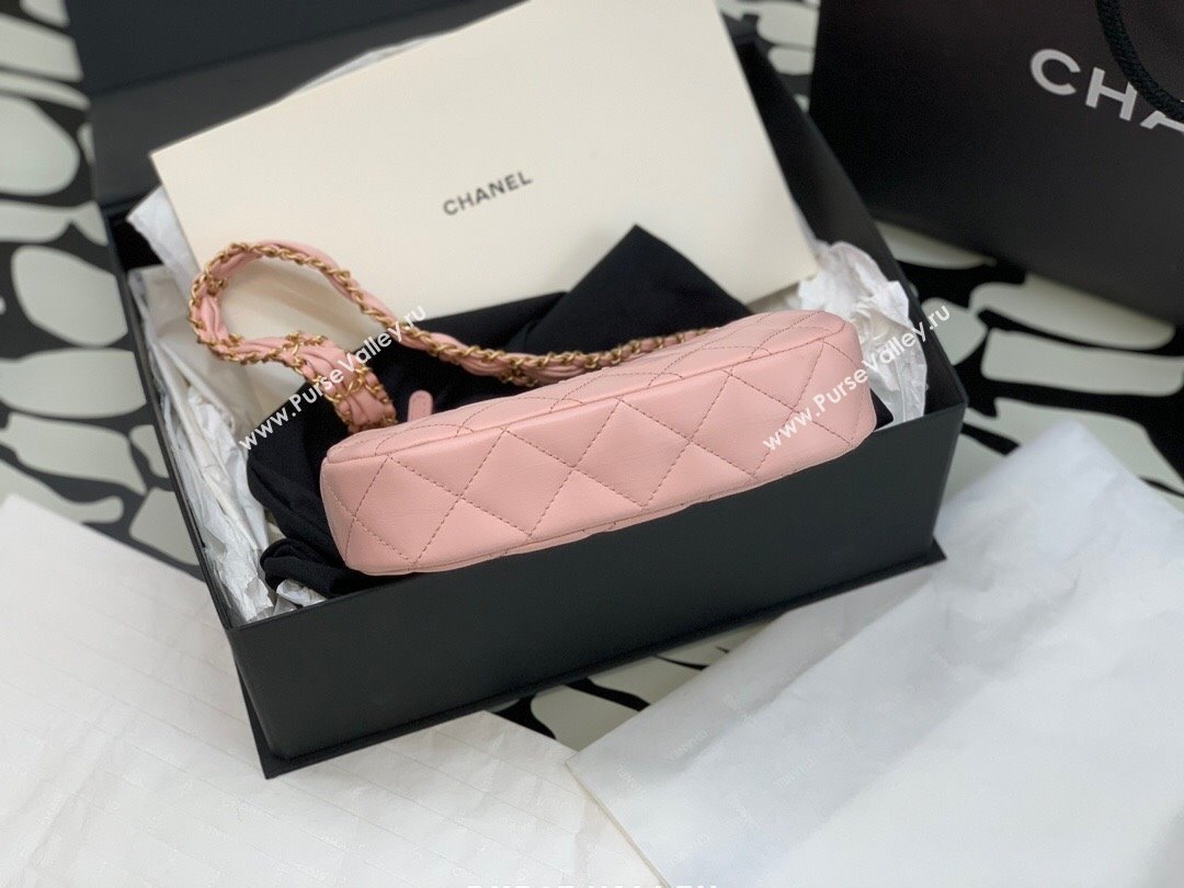 Chanel Aged Calfskin Small Hobo Bag AS3647 Pink 2023 (YEZI-23111612)