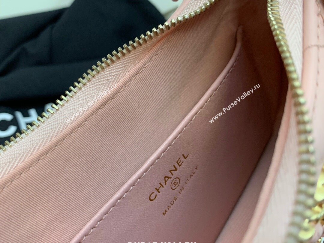 Chanel Aged Calfskin Small Hobo Bag AS3647 Pink 2023 (YEZI-23111612)