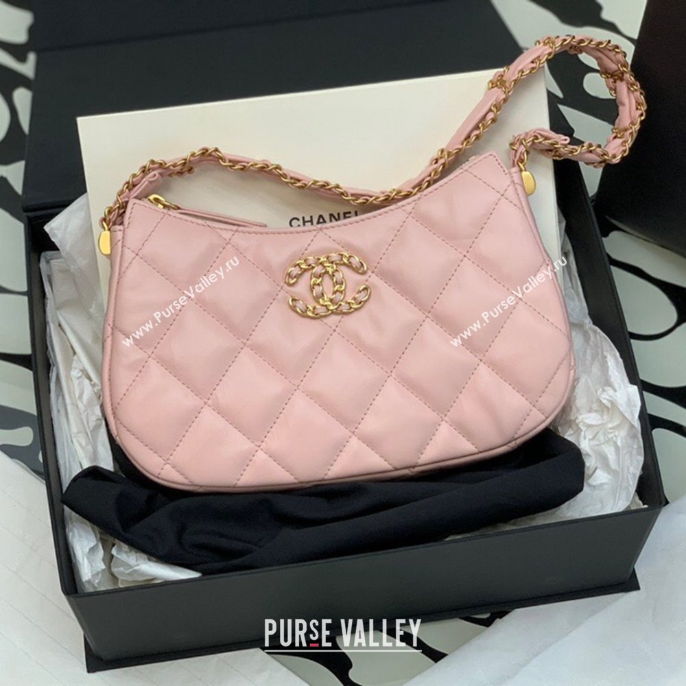 Chanel Aged Calfskin Hobo Bag AS4422 Pink 2023 (YEZI-23111614)