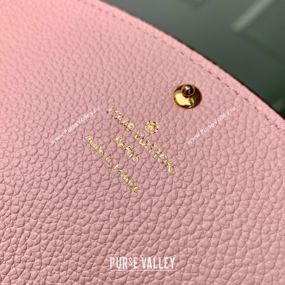 Louis Vuitton Emilie Wallet in Monogram Empreinte Leather M60699 Pink 2024 (K-24061209)