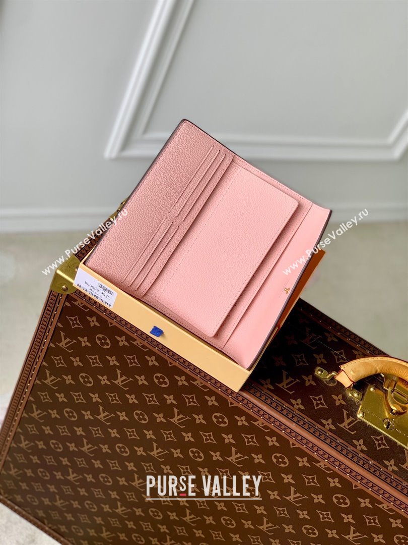 Louis Vuitton Emilie Wallet in Monogram Empreinte Leather M60699 Pink 2024 (K-24061209)