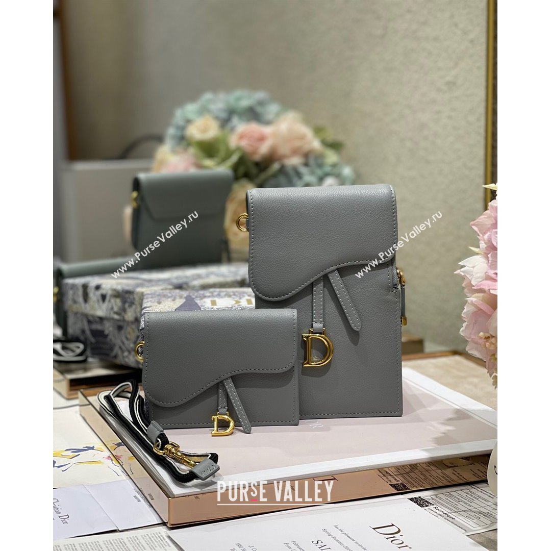 Dior Saddle Multifunctional Pouch Grey 2021 (BINF-21090837)