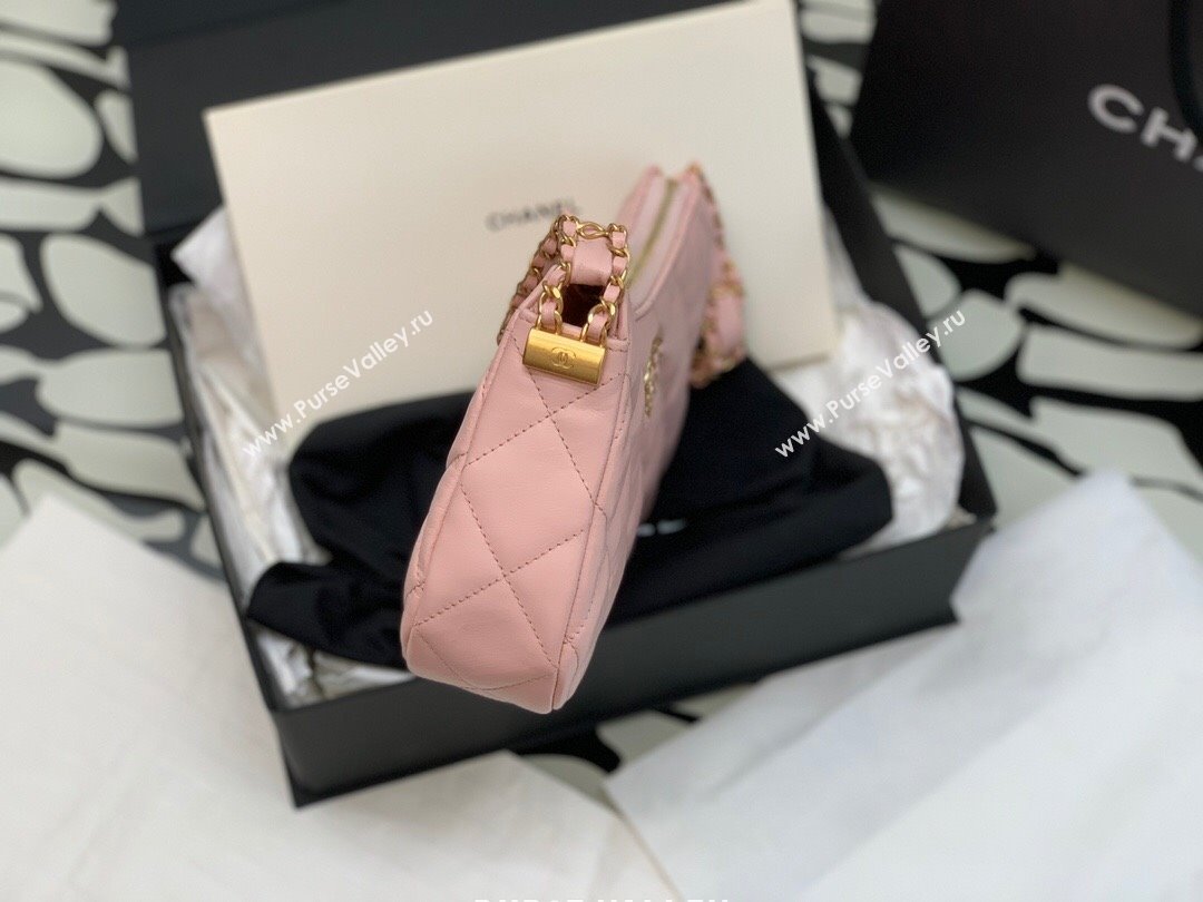 Chanel Aged Calfskin Hobo Bag AS4422 Pink 2023 (YEZI-23111614)