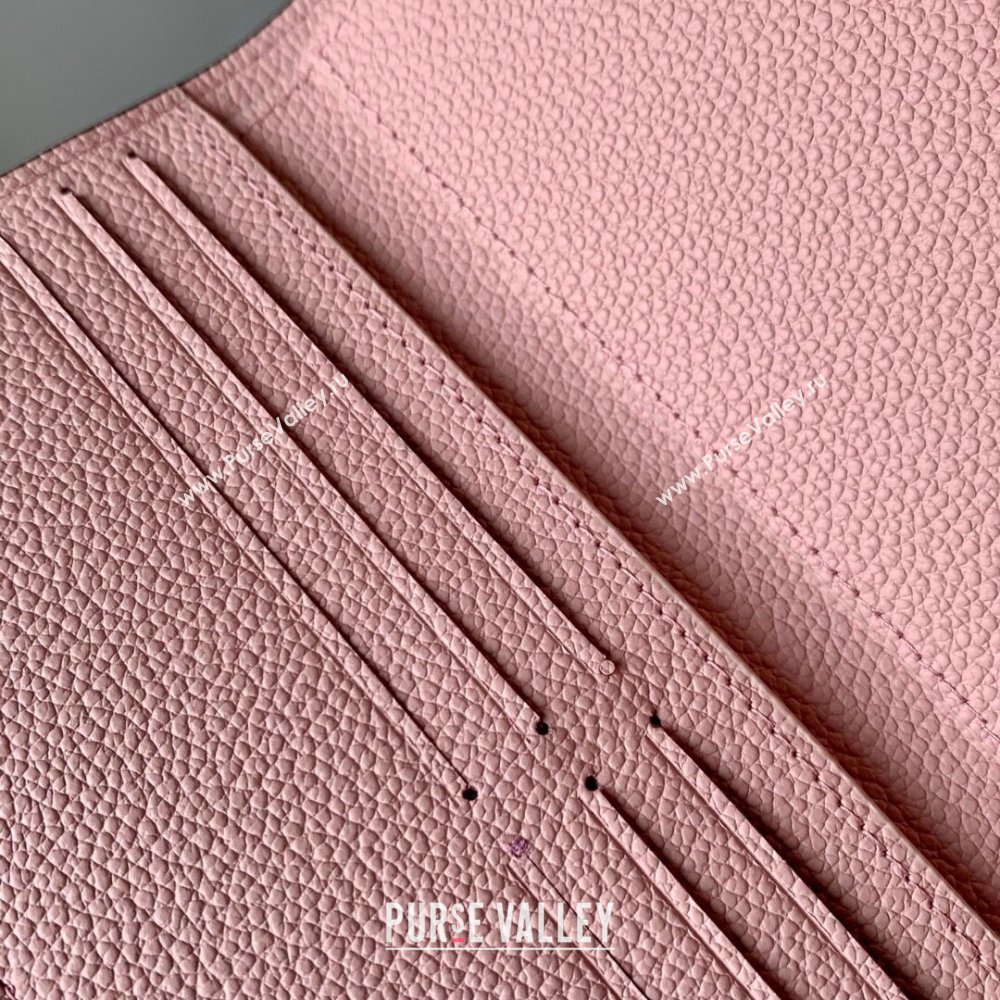 Louis Vuitton Emilie Wallet in Monogram Empreinte Leather M60699 Pink 2024 (K-24061209)