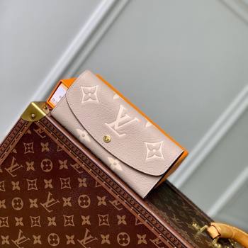 Louis Vuitton Emilie Wallet in Monogram Empreinte Leather M60699 Grey 2024 (K-24061210)