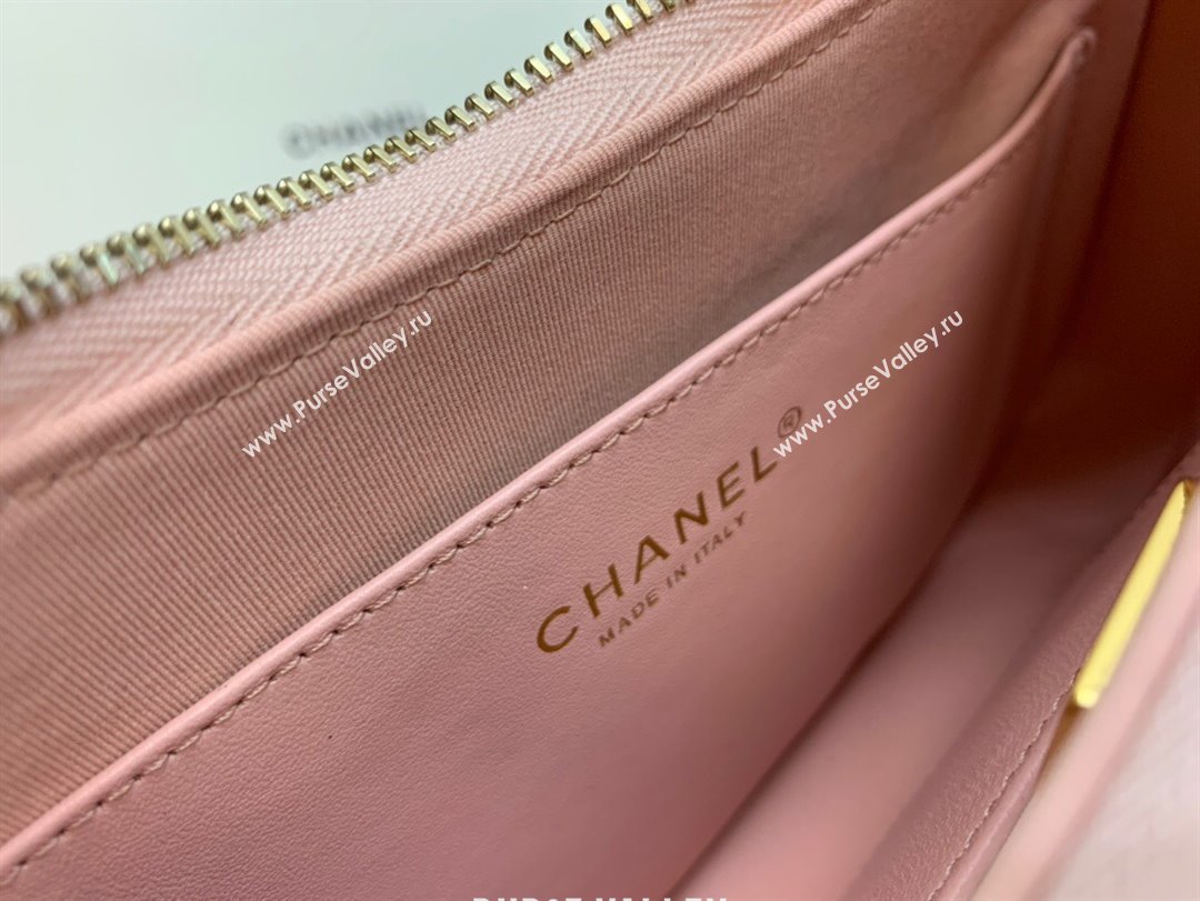 Chanel Aged Calfskin Hobo Bag AS4422 Pink 2023 (YEZI-23111614)