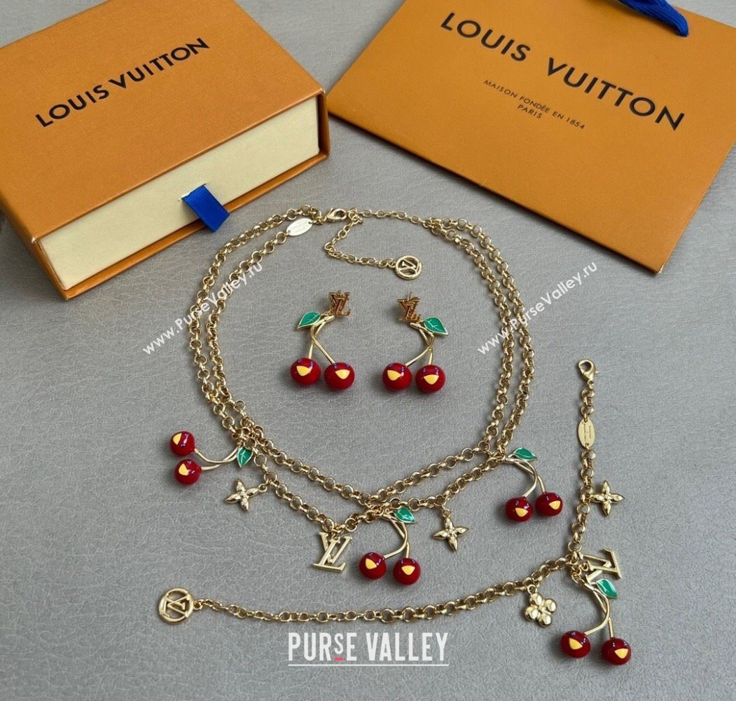 Louis Vuitton LV x TM Cerise Cherry Bracelet 2025 M1691A (YF-250721123)