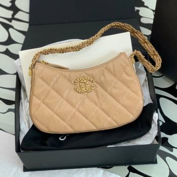 Chanel Aged Calfskin Hobo Bag AS4422 Beige 2023 (YEZI-23111615)