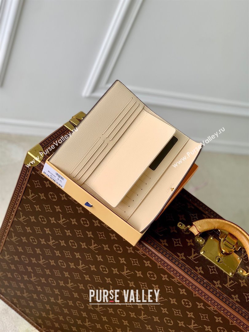 Louis Vuitton Emilie Wallet in Monogram Empreinte Leather M60699 Beige 2024 (K-24061211)