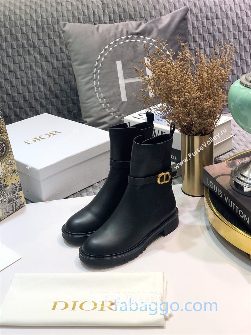 Dior Empreinte Ankle Short Boots in Black Calfskin 2020 (JC-20111307)