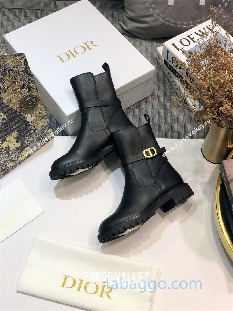Dior Empreinte Ankle Short Boots in Black Calfskin 2020 (JC-20111307)