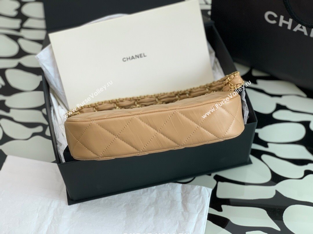 Chanel Aged Calfskin Hobo Bag AS4422 Beige 2023 (YEZI-23111615)