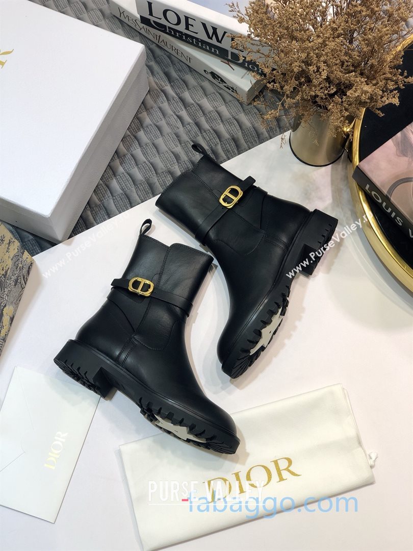 Dior Empreinte Ankle Short Boots in Black Calfskin 2020 (JC-20111307)