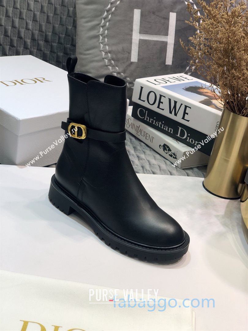 Dior Empreinte Ankle Short Boots in Black Calfskin 2020 (JC-20111307)