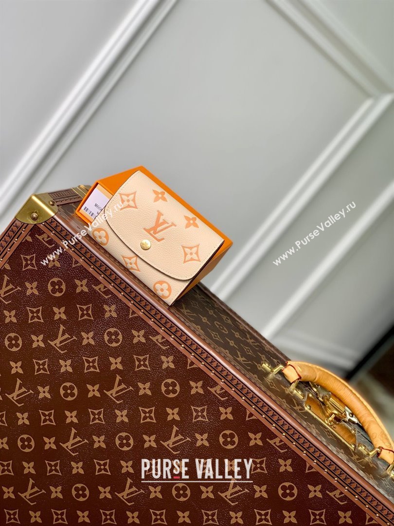 Louis Vuitton Short Wallet in Monogram Empreinte Leather M60688 Beige 2024 (K-24061213)