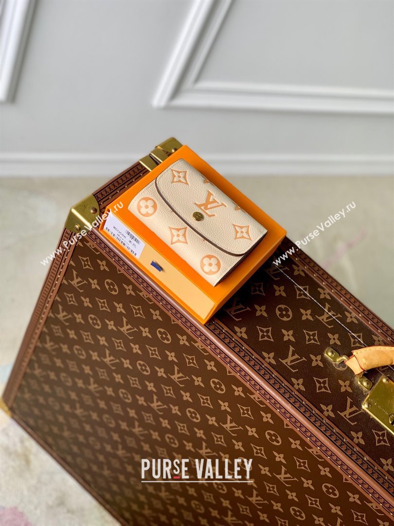 Louis Vuitton Short Wallet in Monogram Empreinte Leather M60688 Beige 2024 (K-24061213)