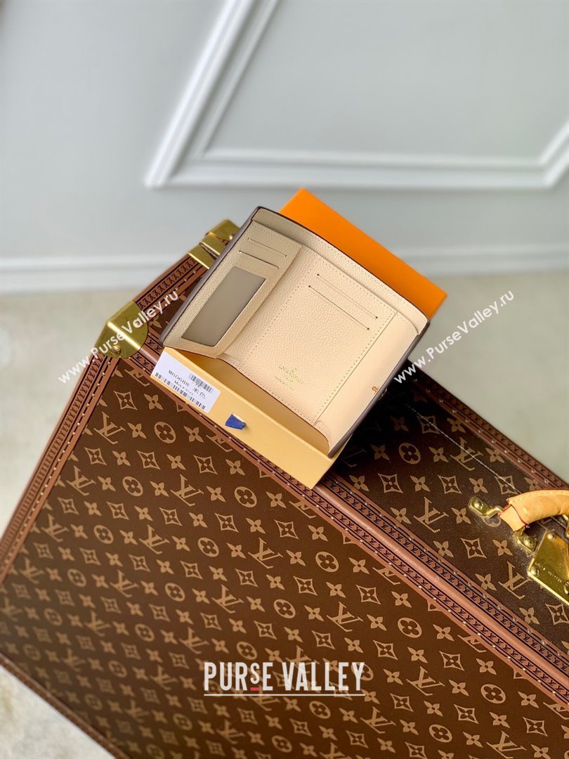 Louis Vuitton Short Wallet in Monogram Empreinte Leather M60688 Beige 2024 (K-24061213)