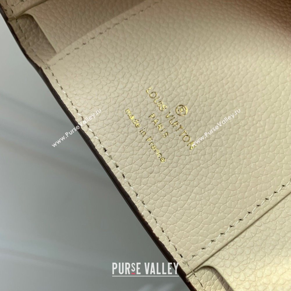 Louis Vuitton Short Wallet in Monogram Empreinte Leather M60688 Beige 2024 (K-24061213)