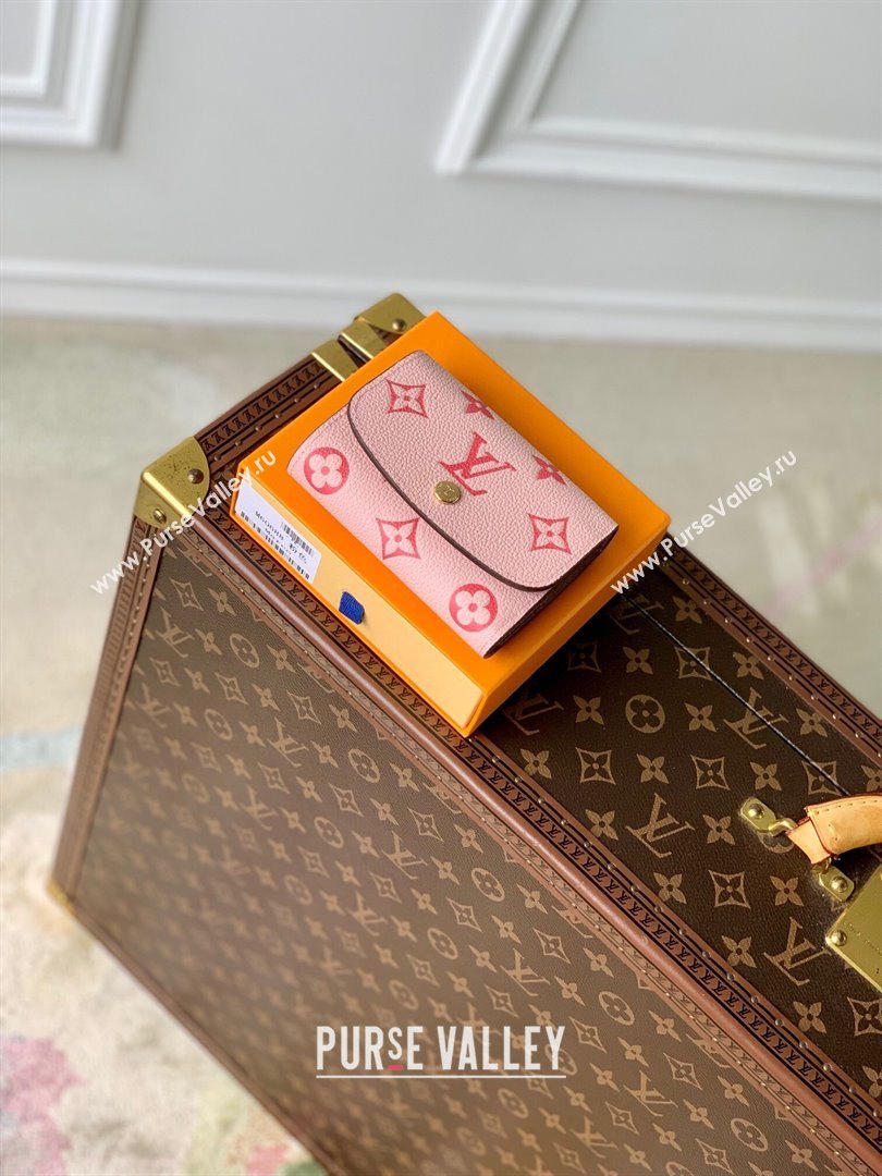 Louis Vuitton Short Wallet in Monogram Empreinte Leather M60688 Pink 2024 (K-24061214 )