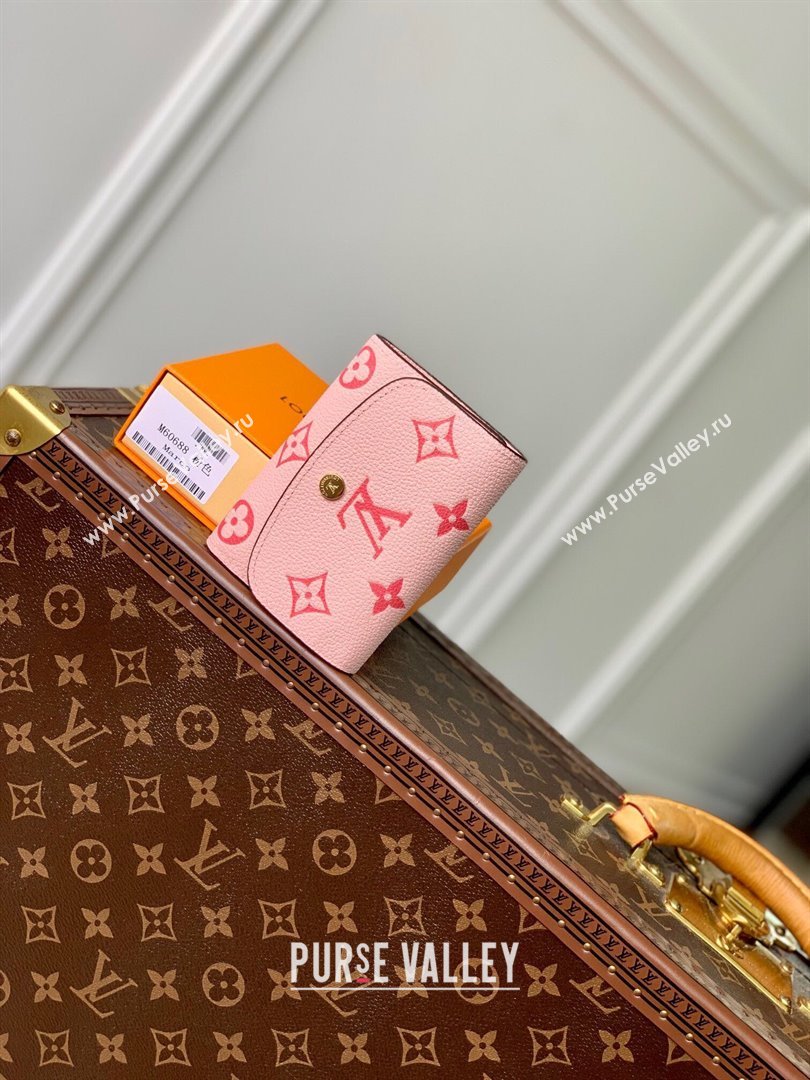 Louis Vuitton Short Wallet in Monogram Empreinte Leather M60688 Pink 2024 (K-24061214 )