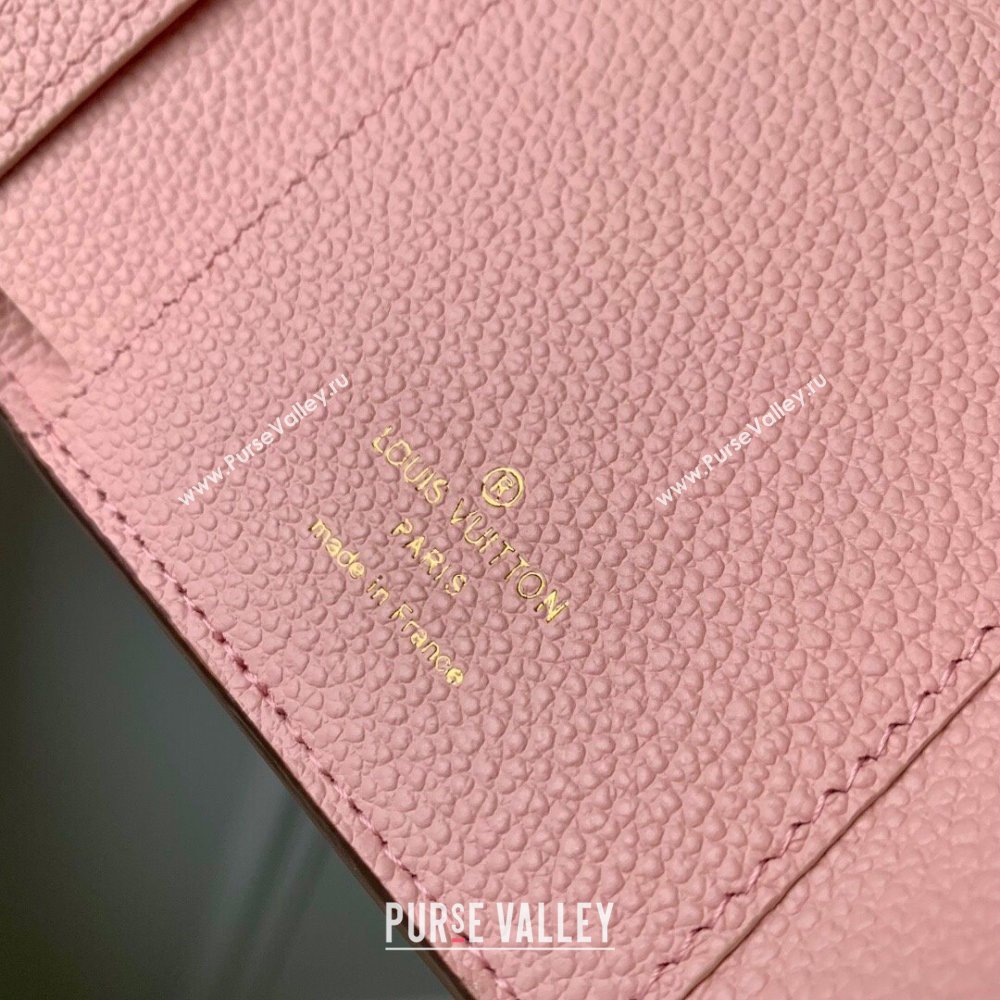 Louis Vuitton Short Wallet in Monogram Empreinte Leather M60688 Pink 2024 (K-24061214 )